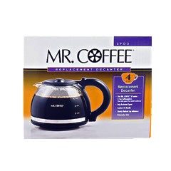 Mr. Coffee Decanter 4 Cups Black Carafe: SPD3