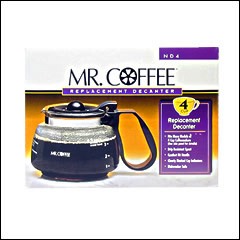 Mr. Coffee Decanter 4 Cup Black Replacement Carafe: ND4