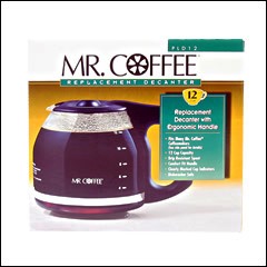 Mr. Coffee Decanter 12 Cups Black Carafe: PLD12