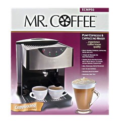 Mr Coffee Pump Espresso/Cappuccino/Latte Maker: ECMP50