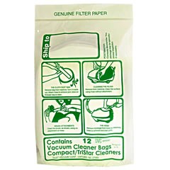 Made To fit Vacuum Bags for Compact Canister Vacuum Ceaner 12Pk