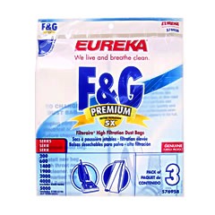 Eureka Genuine Style F and G Filteraire Vacuum Cleaner Bags 3Pk: 57695
