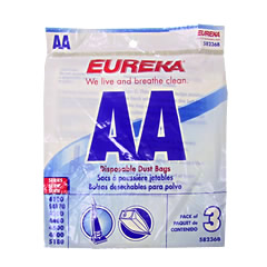 Eureka Style AA Genuine Vacuum Bag For Eureka Upright Vacuum 3Pk:58236