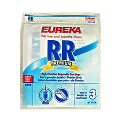 Eureka Type RR Genuine Vacuum Bags For Smart Vac Uprights 9pk: 61115