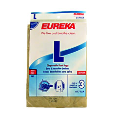 Eureka Style L (new) Genuine Vacuum Bag For Eureka Vacuum 3Pk: 61715