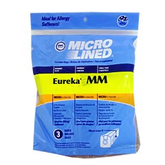 Made To Fit Type MM Micro Filtration Vacuum Bag For Eureka Vacuum 3Pk