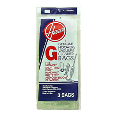Hoover Type G Genuine Vacuum Bag For Hoover Quick Broom 3 Pk:4010008G