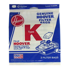 Hoover Type K Genuine Vacuum Bag For Hoover Sprint Vacuum 3Pk:4010028K