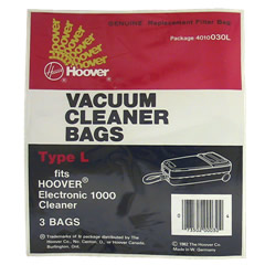 Hoover Type L Genuine Vacuum Bags For Hoover Vacuum: 3Pk: 4010030L