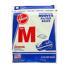 Hoover Type M Genuine Vacuum Bags For Hoover Dimension 3Pk: 4010037M