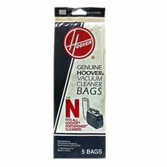 Hoover Type N Genuine Vacuum Bags For Hoover Port-a-Power 5Pk:4010038N