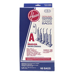 Hoover Type A Genuine Vacuum Bags For Hoover Upright 10Pk: 4010324A