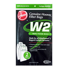 Hoover Type W2 Genuine HEPA Vacuum Bags For Hoover 2Pk: 401080W2