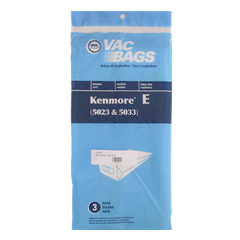 Made To fit Type E, 20-5023 and 20-5033 Kenmore Vacuum Bags