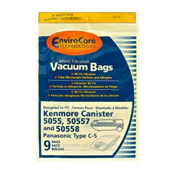 Made To fit Type C, 20-5055, 20-50557 and 20-50558 Kenmore Vacuum Bags 9Pk