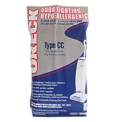 Oreck Type CC Vacuum Cleaner Odor Fighting Hypoallergenic Bags 8Pk: CCPK80F