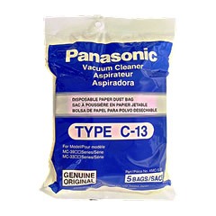 Panasonic Type C13 Vacuum Cleaner Bags: AMC-S5EP