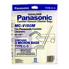 Panasonic Type C5 Vacuum Cleaner Bags: MC-V150M