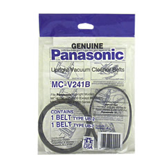 Panasonic Type UB-2, UB-3 And UB-7 Vacuum Belt-1 Round and 1 Flat Belt