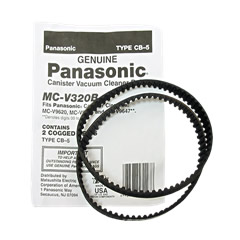 Panasonic Type CB5 Genuine Vacuum Belts For Panasonic Power Nozzle 2Pk