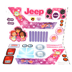 Power Wheels Dora And Friends Decal Sheet #3900-3169