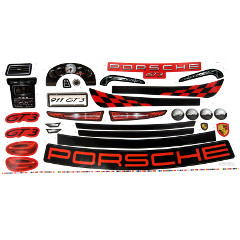 Power Wheels CDD15 Porsche GT3 Decal Sheet #3900-3931