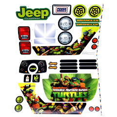 Power Wheels DRH62 Teenage Mutant Ninja Turtles Jeep Decal Sheet #3900-4213