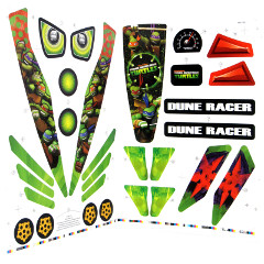 Power Wheels DRH63 Teenage Mutant Ninja Turtles Decal Sheet #3900-4243