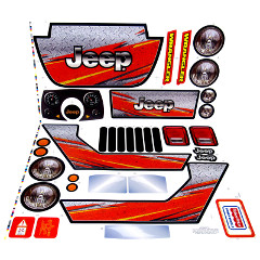 Power Wheels BCK85 Jeep Wrangler Decal Sheet #BCK85-0310