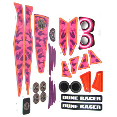 Power Wheels BCK89 Girls Dune Racer Decal Sheet #BCK89-0311