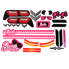 Power Wheels Barbie Corvette Decal Sheet BFY96-0310