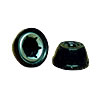 Power Wheels 0801-0214-10 Black .437 Cap Nut 10PK