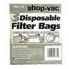 Shop Vac QS60 and QS60A Vacuum Bags For Everyday Pick-up Needs 3Pk: 906-70-00