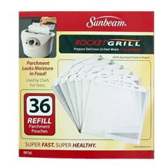 Parchment Pouches For the Rocket Grill By Sunbeam: 007545-000-000