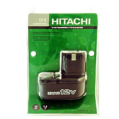 Hitachi EB1212S 12V Battery 1.2 Ah Nickel-Cadmium (Ni-Cad): EB1212S