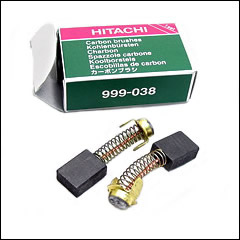 Carbon Brushes Genuine Hitachi 1 Pair: 999-038