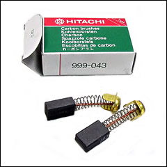 Carbon Brushes Genuine Hitachi 1 Pair: 999-043