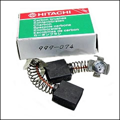 Carbon Brushes Genuine Hitachi 1 Pair: 999-074