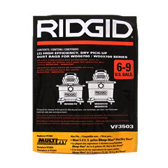 Ridgid VF3503 Vac Vacuum Bags