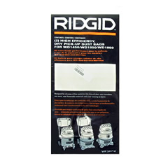 Ridgid VF3502 Vac Vacuum Bags